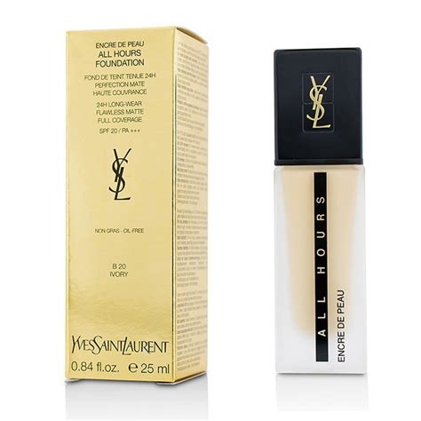 ysl beauty all hours foundation b20 spf20 pa+++|ysl beauty all hours foundation.